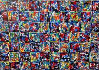 #15 Cubes, 100x70, Linen, Acrylic - Not Framed