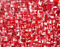 #09 Red Passion, 80x60, Linen, Acrylic - Not- Framed